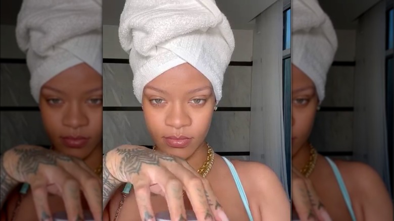 Rihanna nel video di Instagram