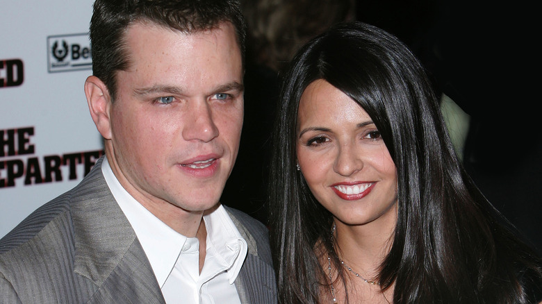 Luciana Barroso e Matt Damon nel 2006