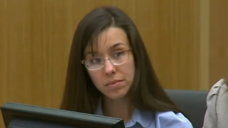 Jodi Arias in tribunale durante il processo per omicidio