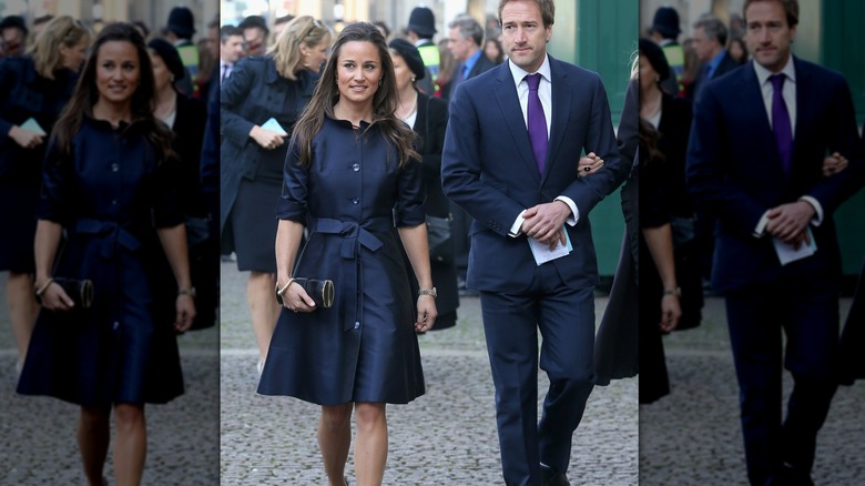 Pippa Middleton in abito nero