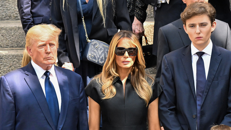 Donald, Melania e Barron Trump 