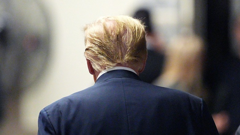 Uno scatto dei capelli di Donald Trump