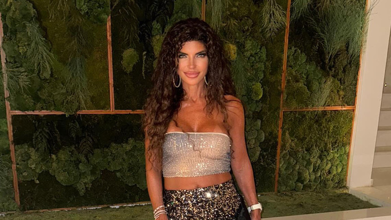 Teresa Giudice top corto argento