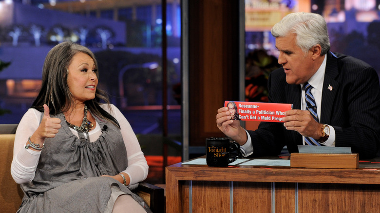 Roseanne Barr nello show di Jay Leno