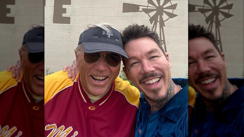 David Bromstad posa con suo padre 