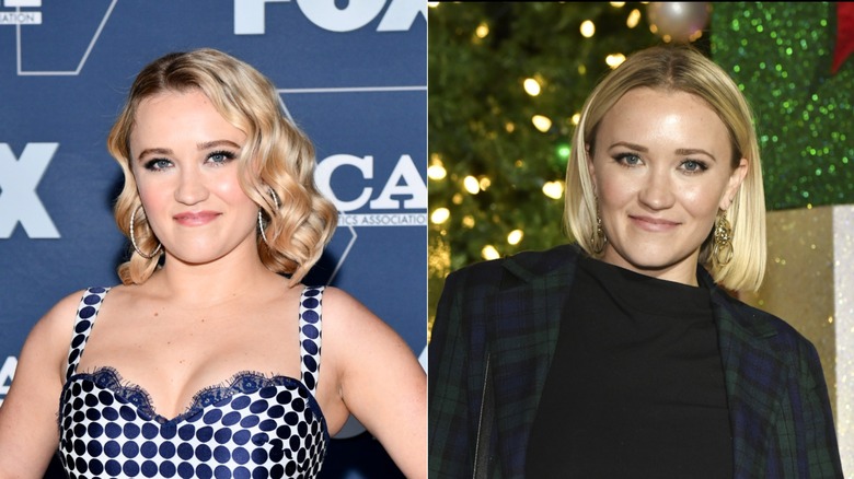 Emily Osment con i capelli biondi corti