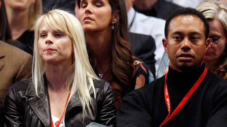 Elin Nordegren e Tiger Woods scontenti