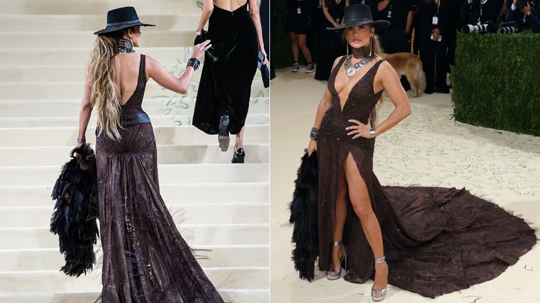 L'abito in stile western di Jennifer Lopez