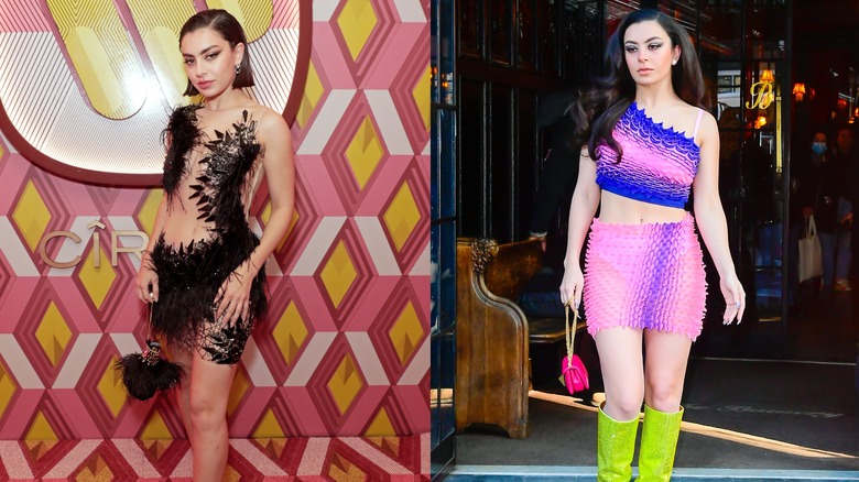 Charli XCX indossa stili di miniabiti