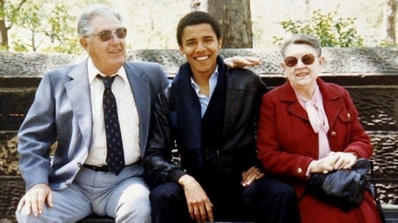 Barack Obama con i nonni