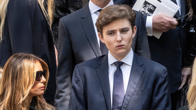 Barron Trump sembra triste