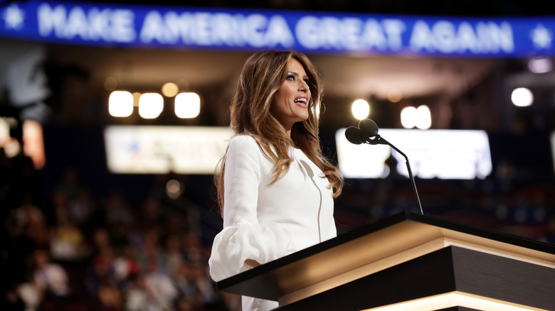 Melania Trump parla