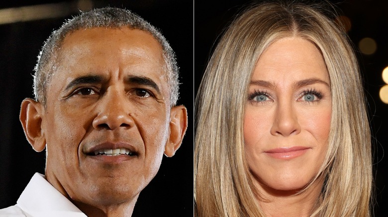 Fianco a fianco di Barack Obama e Jennifer Aniston