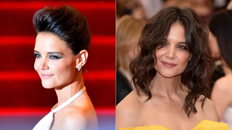 Katie Holmes con i capelli lunghi