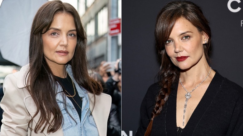 Katie Holmes con frangia a tendina