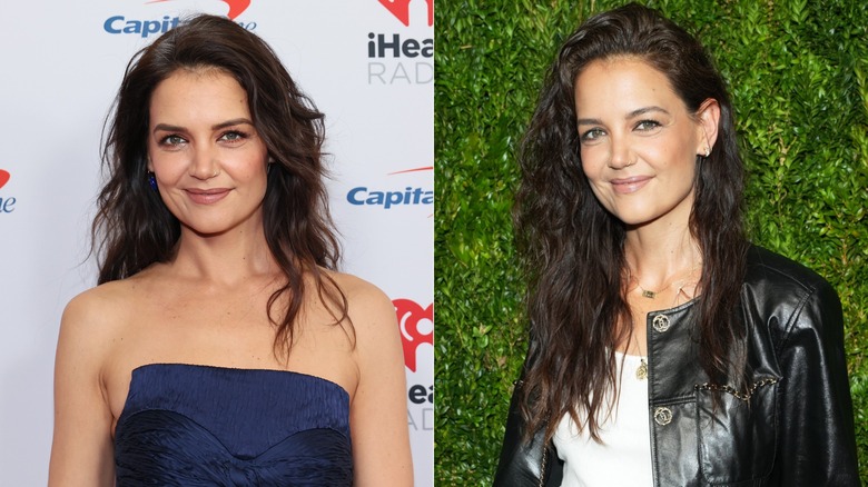 Katie Holmes con i capelli mossi