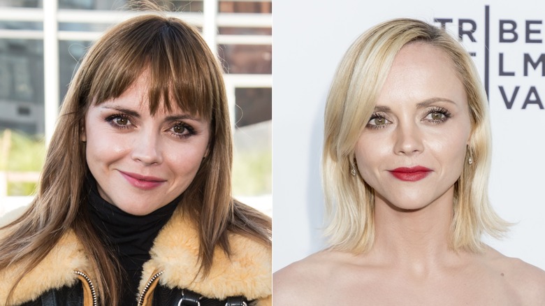 Christina Ricci capelli castani biondi