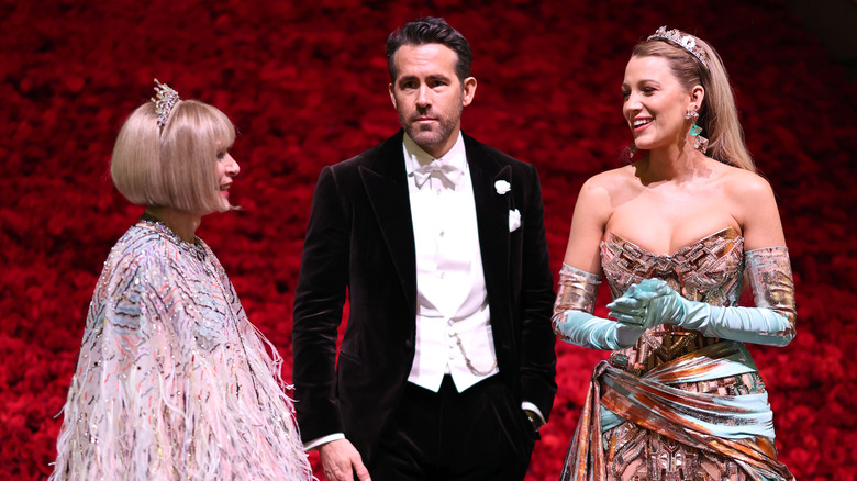 Anna Wintour Ryan Reynolds Blake Lively Met Gala