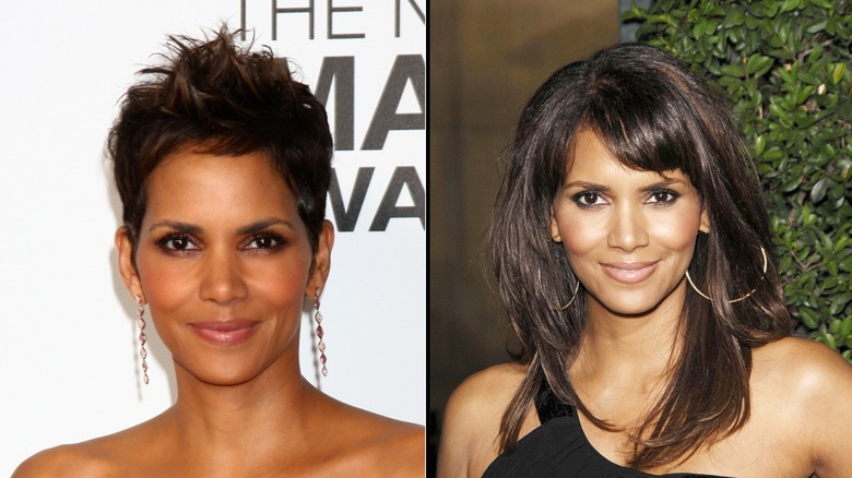 Halle Berry pixie capelli lunghi