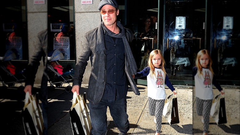 Brad Pitt con la figlia Vivienne