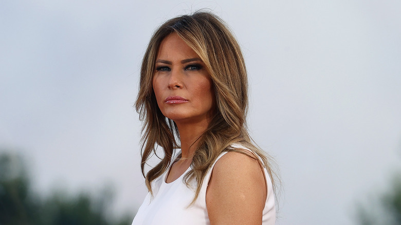 Melania Trump alla celebrazione del saluto all'America