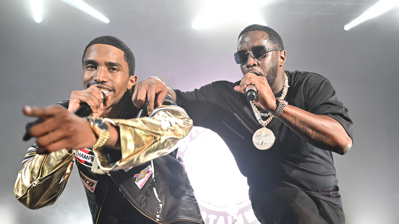 Christian e Diddy Combs rappano con i microfoni