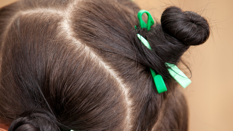 Capelli sezionati della donna