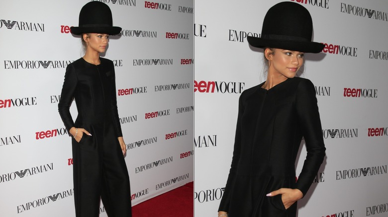 Zendaya con grande cappello