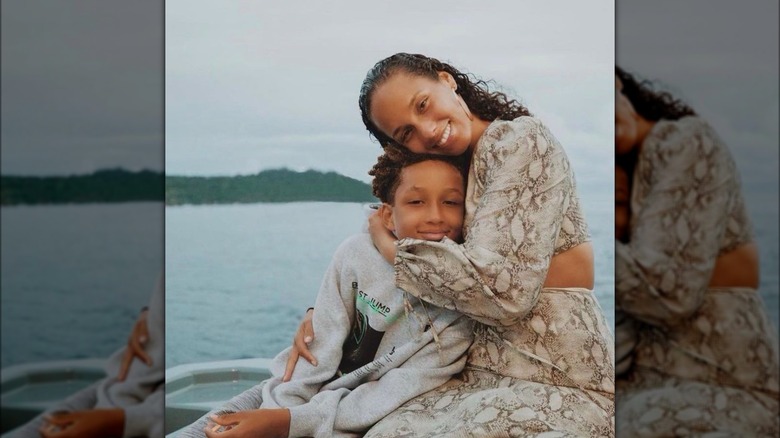 Alicia Keys e figlio 