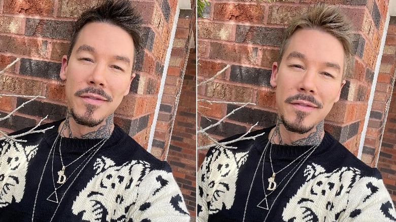 David Bromstad con capelli castani e biondi