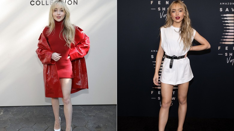 Sabrina Carpenter con la frangetta anni '90