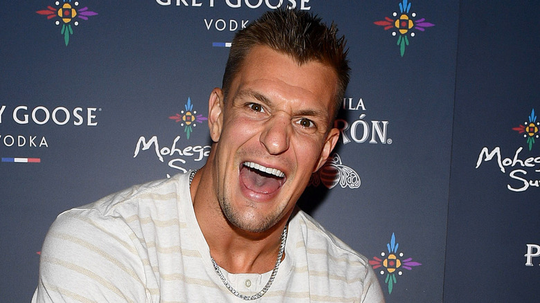 Rob Gronkowski sorriso a bocca aperta