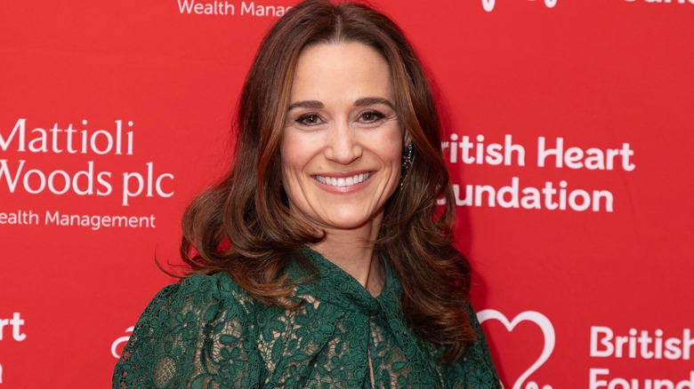 Pippa Middleton in pizzo verde