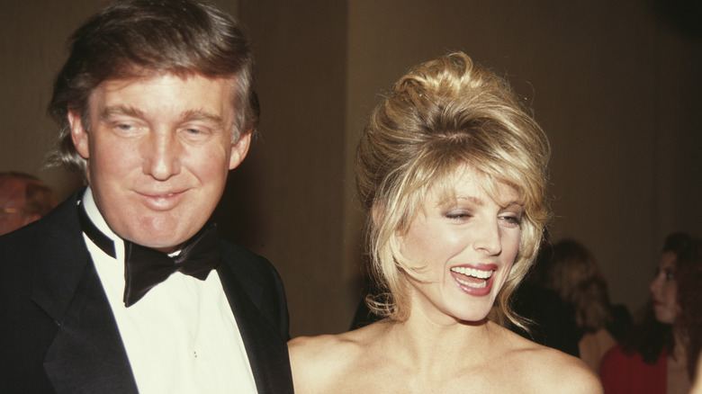 Donald Trump Marla Maples sorride