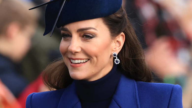 Giacca blu di Kate Middleton