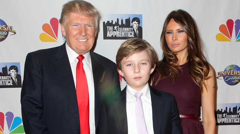 La famiglia Trump in posa