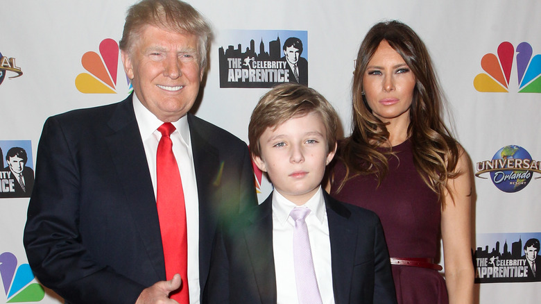 Donald Trump, Barron Trump e Melania Trump