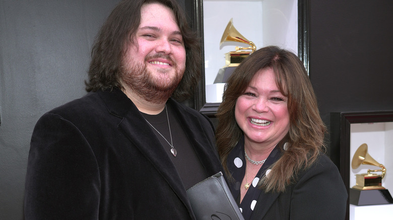 Valerie Bertinelli e Wolfgang Van Halen ai Grammy