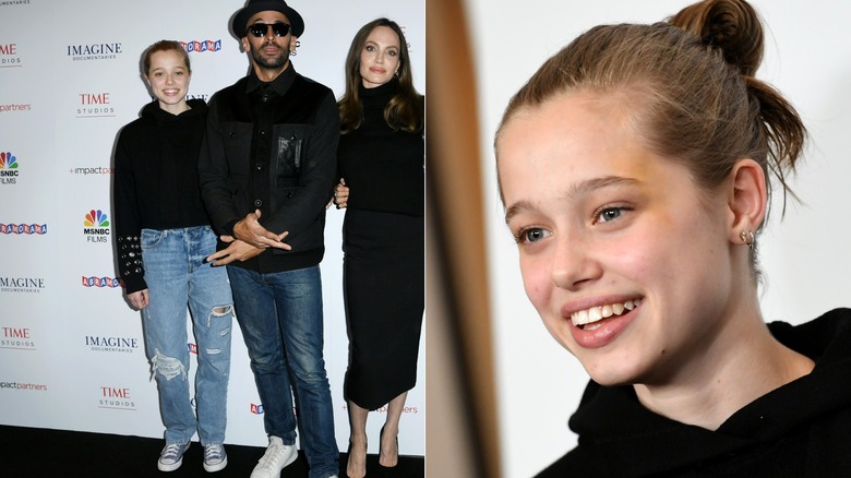 Jeans e felpa con cappuccio di Shiloh Jolie-Pitt