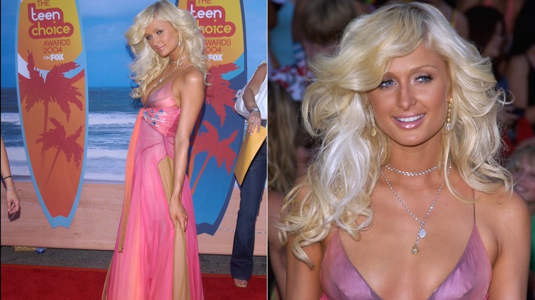 Paris Hilton primi anni '00 look anni '70