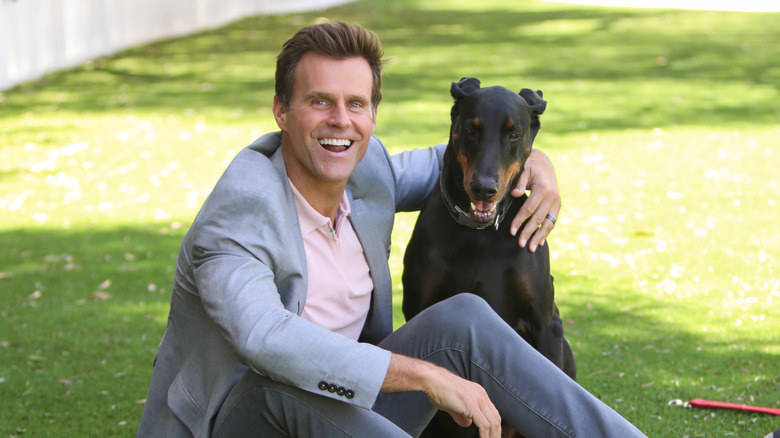 Cameron Mathison con il suo cane Red