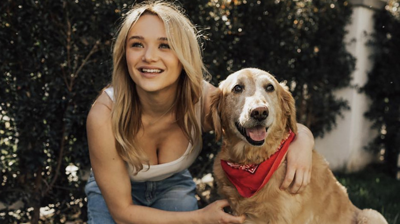 Hunter King con il suo cane