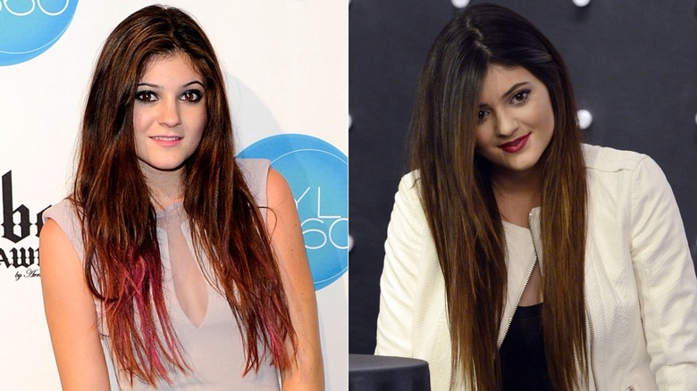 Kylie Jenner con i capelli ombré