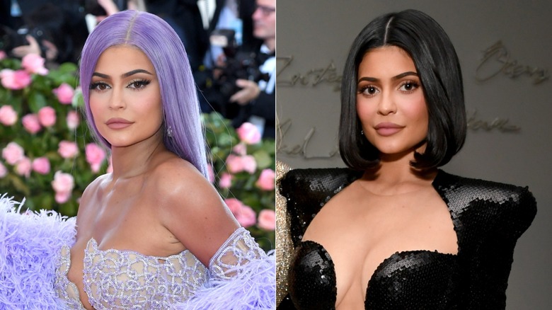 Kylie Jenner indossa parrucche