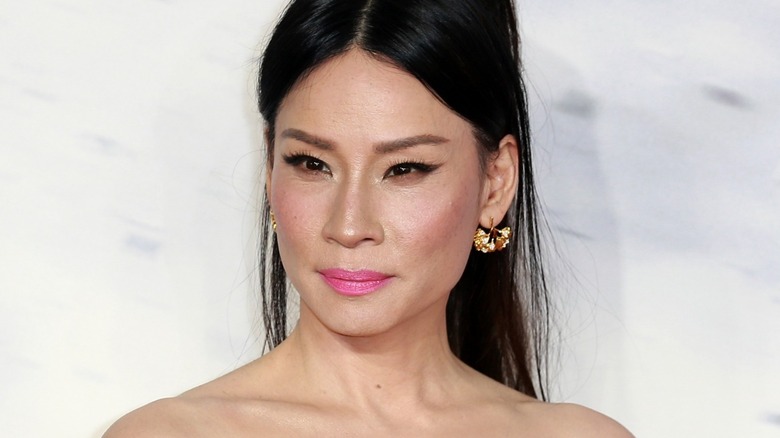 Il trucco di Lucy Liu all'evento