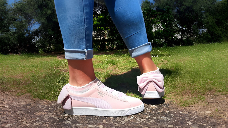 Scarpe da ginnastica Puma rosa da balletto