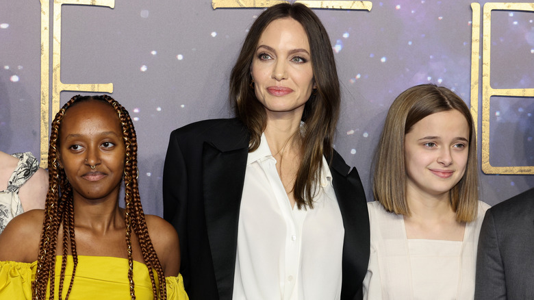 Angelina Jolie con Zahara e Vivienne