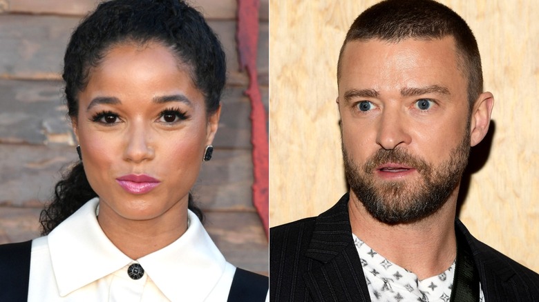 Alisha Wainwright e Justin Timberlake nel 2019