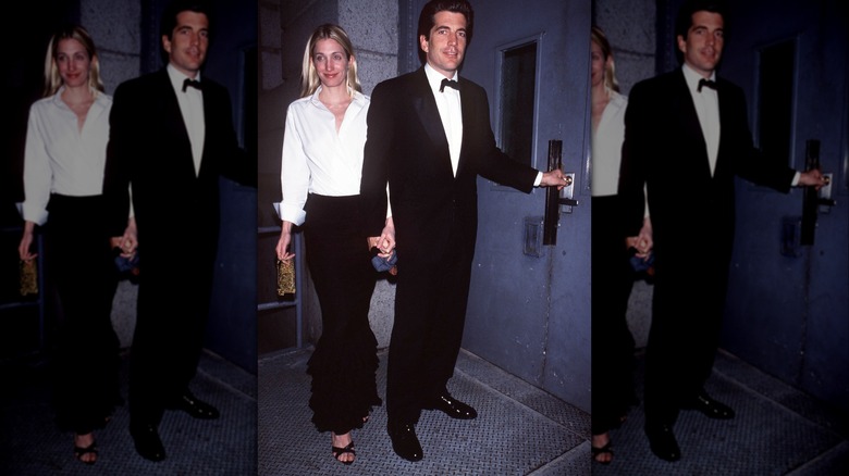 Carolyn Bessette-Kennedy indossa una camicia bianca