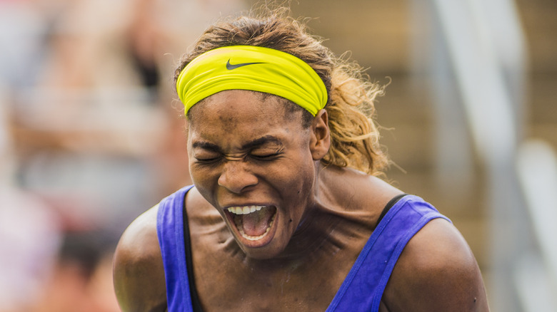 Serena Williams dopo la sconfitta contro la sorella nel 2014